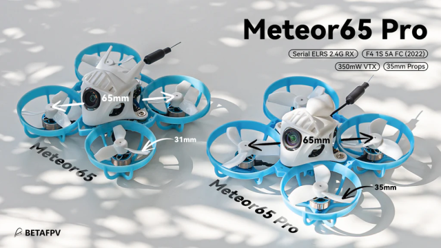 BETAFPV Meteor65 PRO 1セル仕様マイクロブラシレスフープ コンボ